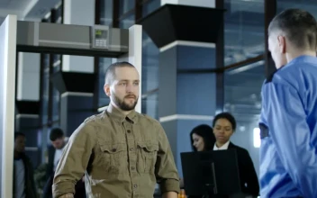 Video Stock Checking Passenger With Metal Detector At Airport For PC