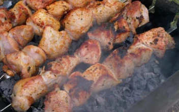 Video Stock Charcoal Meat Skewers For PC