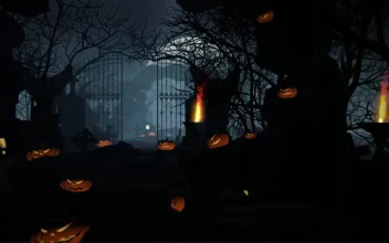 Video Stock Cemetery On Halloween D Animation For PC