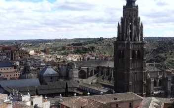 Video Stock Cathedral In The Middle Of A Town For PC