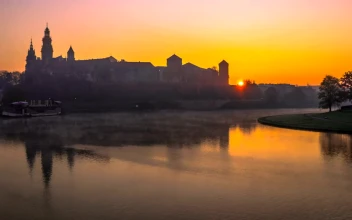 Video Stock Castle Silhouette In The Sunrise For PC