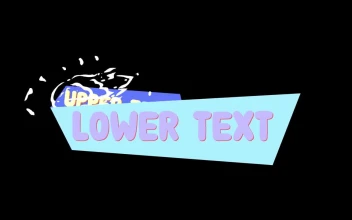 Video Stock Cartoon Text Lower Third For PC
