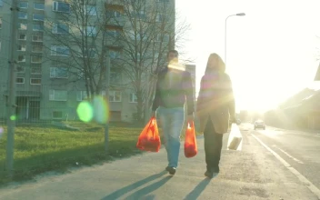 Video Stock Carrying Shopping Bags Home For PC