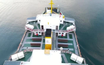 Video Stock Cargo Ship Sailing Near A Shore For PC