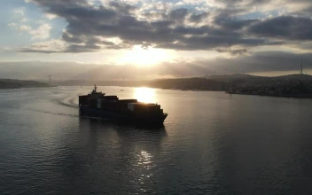 Video Stock Cargo Ship Sailing At Dusk For PC