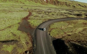 Video Stock Car Driving Down A Winding Road For PC