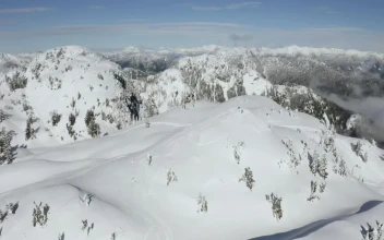 Video Stock Canada Snowy Mountain Range From Above For PC
