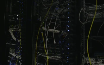 Video Stock Cables In A Datacenter For PC