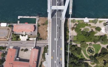 Video Stock Cable Bridge Across A River With Cars For PC