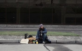 Video Stock Businessman Offers A Job To Homeless Man For PC
