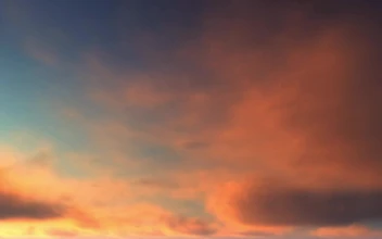 Video Stock Clouds In The Sky Traveling With The Wind At Sunset For PC