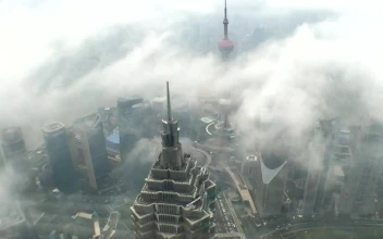 Video Stock Clouds Covering A Skyscraper In Shanghai For PC