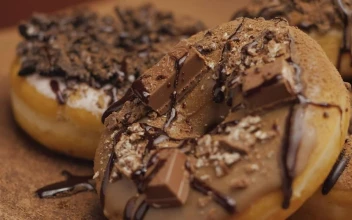 Stock Video Demonstration Video Of Donuts With A Lot Of Chocolate For PC