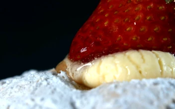 Stock Video Delicious Strawberry Dessert In Detail Macro Shot For PC