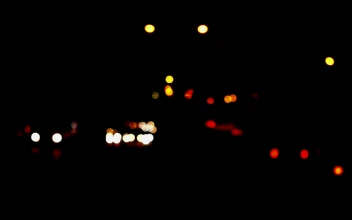 Stock Video Defocused Car Lights At Night For PC