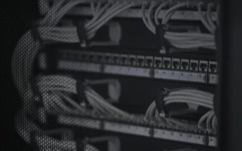 Stock Video Data Cables In A Server Room For PC