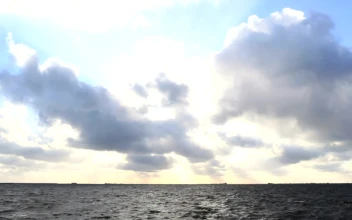 Stock Video Dark Sea Against A Bright Sky For PC