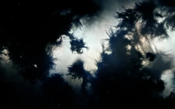 Stock Video Dark Matter Texture Floating In Space For PC