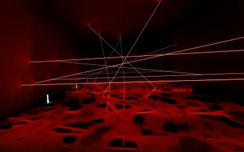 Stock Video Dark D Tunnel With Red Lasers For PC