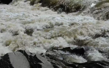 Stock Video Dangerous River Flowing Over Rocks For PC