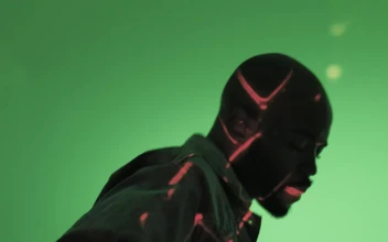 Stock Video Dancing Man In Front Of Lights For PC