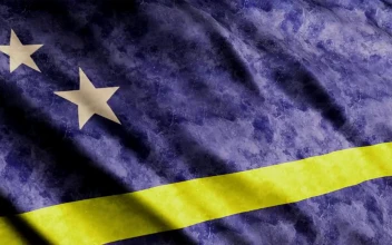 Stock Video Curacao Flag With Faded Texture While Waving For PC