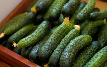Stock Video Cucumbers In A Farmers Market For PC
