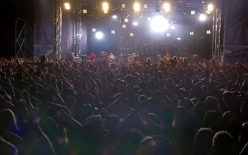 Stock Video Crowd With Hands In The Air At The Concert For PC