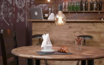 Stock Video Croissant With A Cup Of Coffee For PC