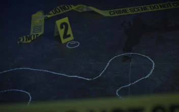 Stock Video Crime Scene With Evidence And A Silhouette Marked In Chalk For PC