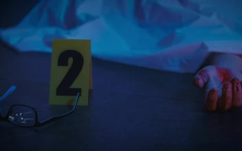Stock Video Crime Scene With A Bloody Body And Evidence Around For PC