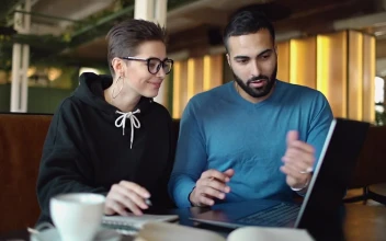 Stock Video Creative Duo Celebrate Project Success With Fist Bump For PC