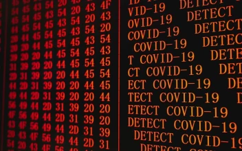 Stock Video Covid  Red Alert In Codes On The Screen For PC
