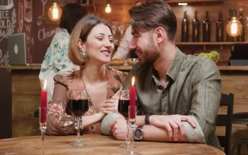 Stock Video Couple On A Date Sharing Wine For PC