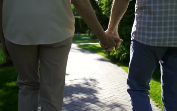 Stock Video Couple Holding Hands In The Park For PC