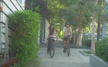 Stock Video Couple Having A Bike Ride For PC