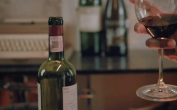 Stock Video Couple Clinking Her Wine Glasses During A Romantic Dinner For PC