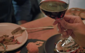 Stock Video Couple Clinking Glasses Of Her During A Romantic Date For PC