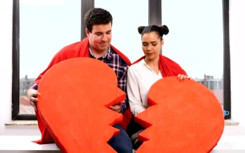 Stock Video Couple Celebrates Valentines Day With A Heart For PC