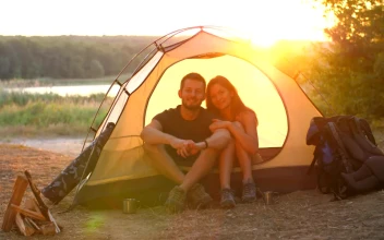 Stock Video Couple At Camp On Their Nature Trip For PC