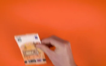 Stock Video Counting Euro Paper Money On The Table For PC