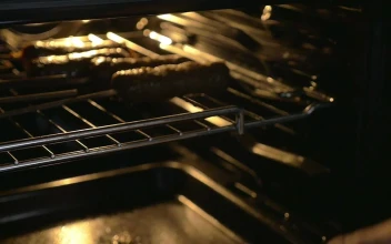 Stock Video Cooking A Kebab In An Oven For PC