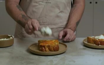 Stock Video Cook Preparing Desserts On Plates For PC