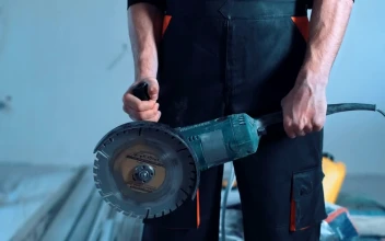 Stock Video Construction Worker Shows A Cutting Tool For PC