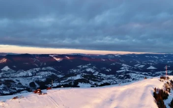 Stock Video Communications Tower In A Stunning Winter Landscape For PC