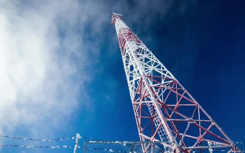 Stock Video Communications Tower And Winter Sky Low View For PC