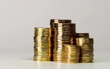 Stock Video Columns Of Golden Coins For PC