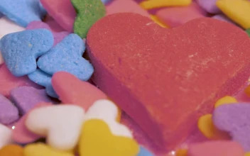 Stock Video Colorful Valentines Day Candies For PC