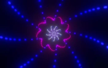 Stock Video Colorful Spiral Lights Tunnel For PC