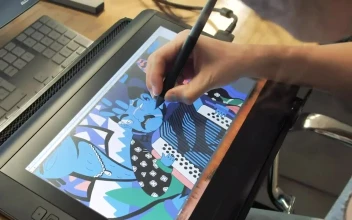 Stock Video Colorful Design On Tablet For PC